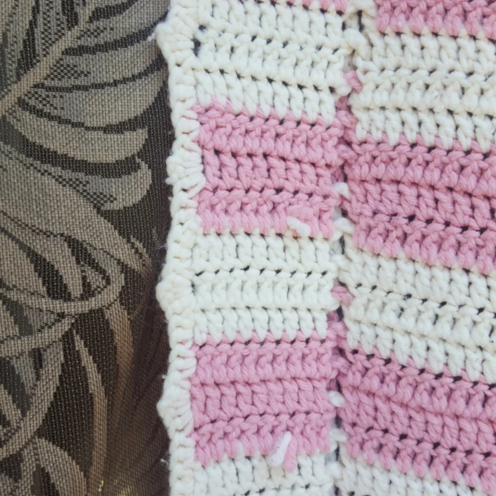 Hand crochet quilt